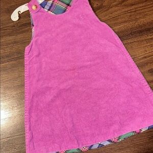 Polo by Ralph Lauren Pink Plaid Kids Dress reversable